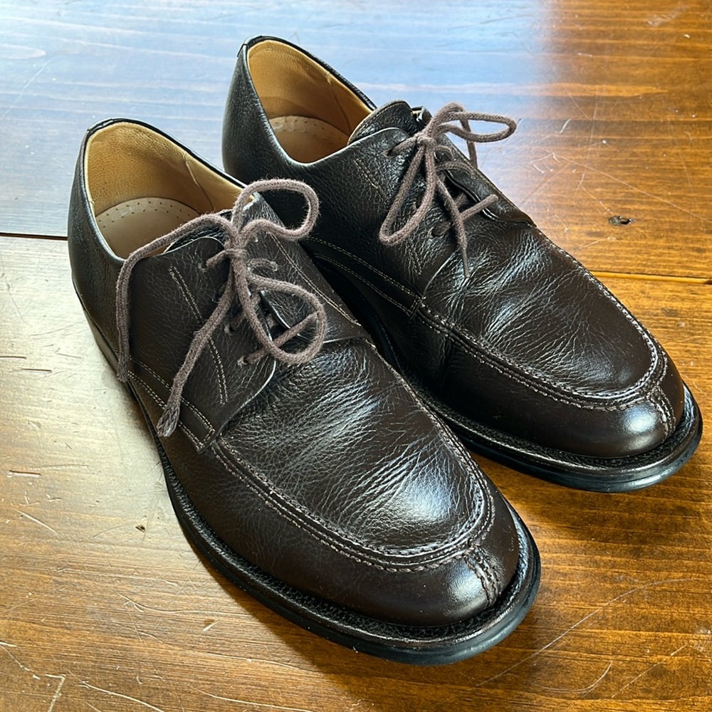 Sandro Moscoloni Vineyard Brown Split Toe Oxfords… - image 1